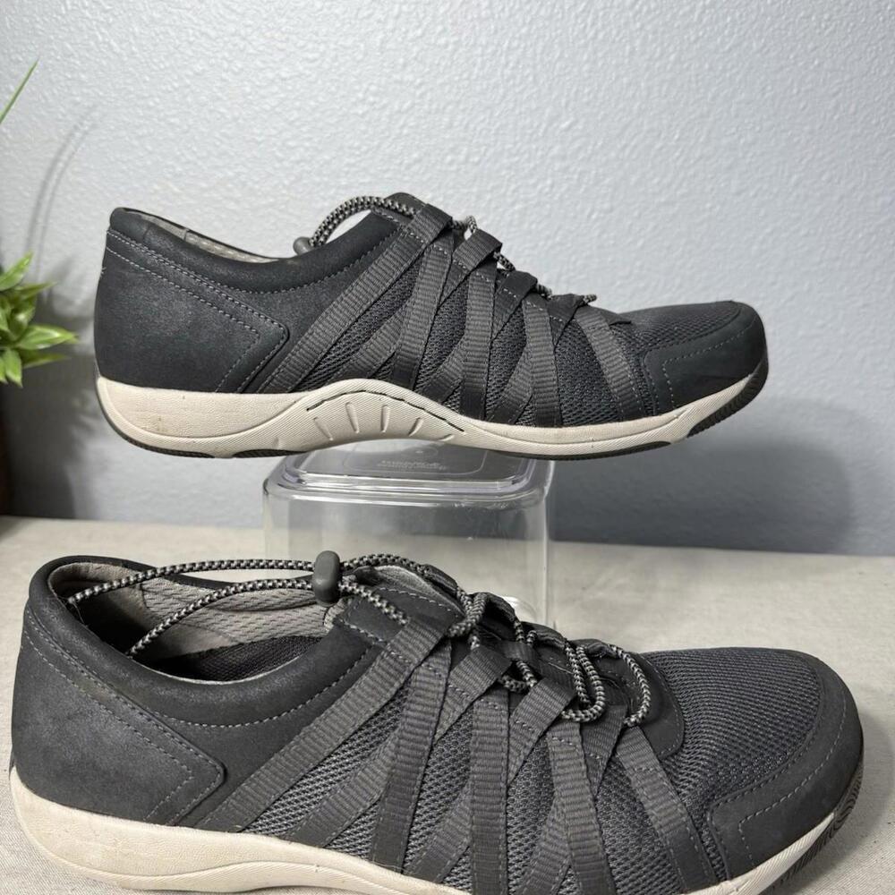 Dansko Honor Women's Size 11.5 - 12 US/42 EU Charcoal Metallic Leather/Mesh Shoe